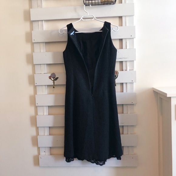 Smart Set 𝅺midi wool dress with lace trim - Picture 2 of 8